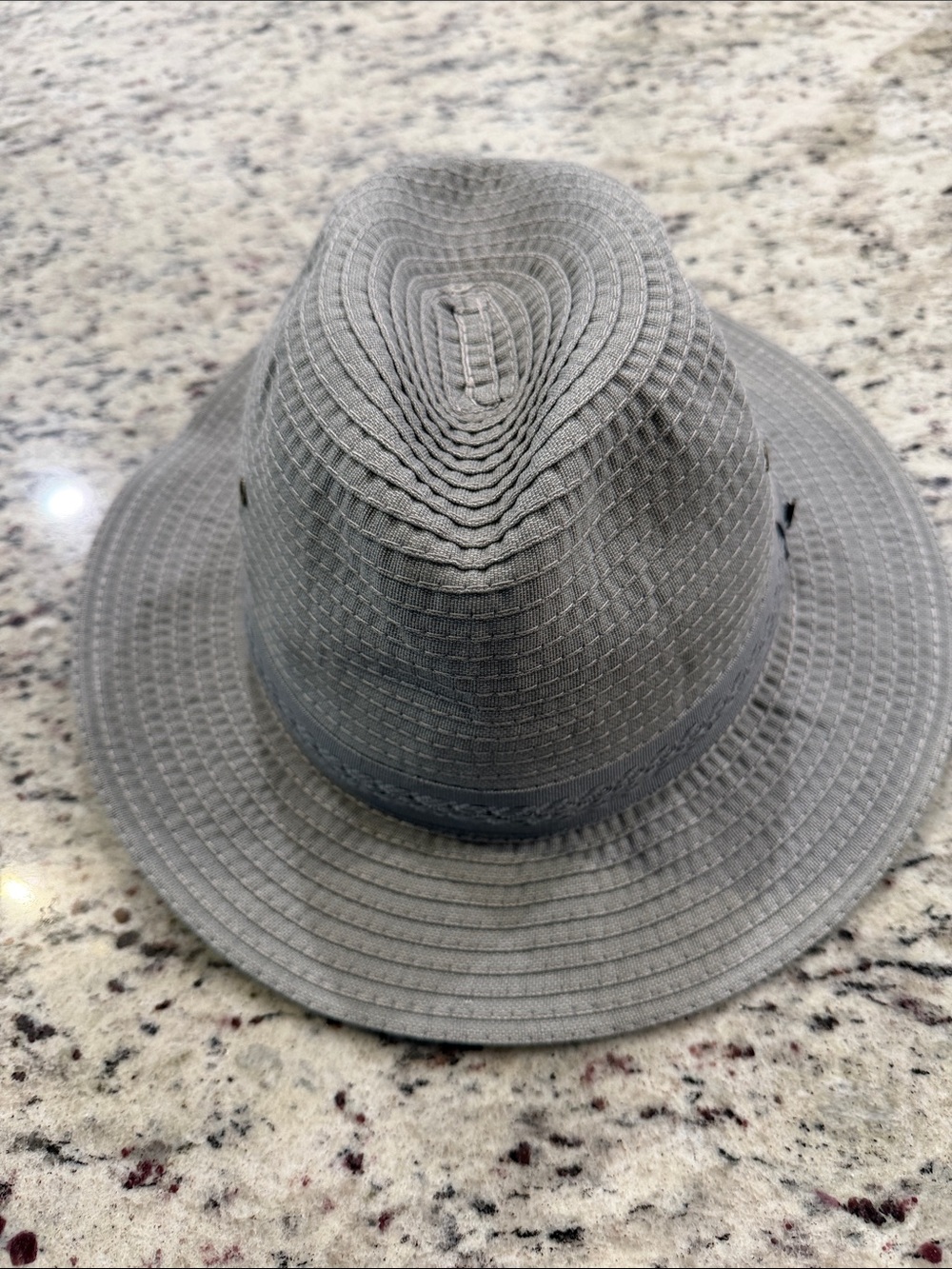 Coolibar Gray Wide-Brim Fedora Hat